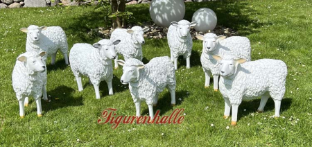 Preview: Sheep as figurines Set consisting of 8 figurines
