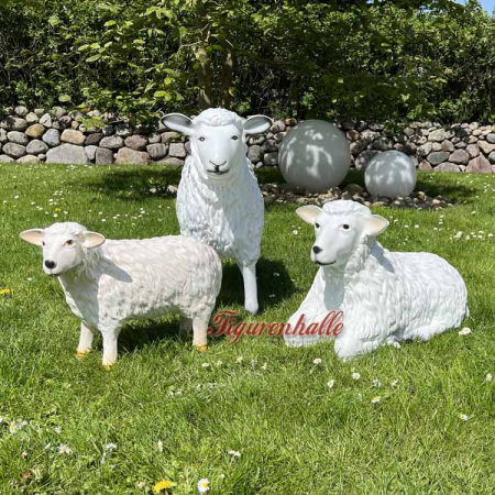 3 sheep as flock figures