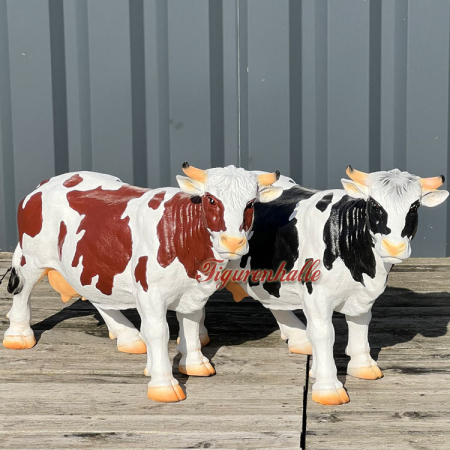 Kuh Figur braun oder schwarz bunt groß