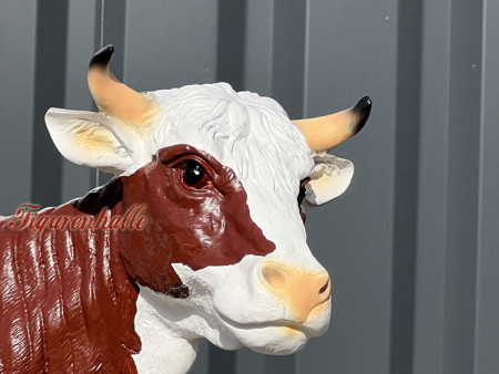 Preview: Kuh Aufstellfigur Holstein-Kuh baum