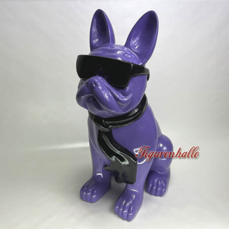 Beautiful decorative dog in large and purple