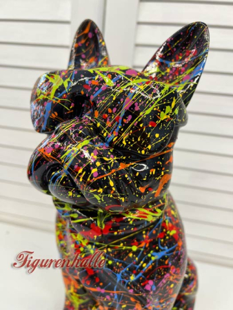 Kunst Objeckt Bulldogge Figur