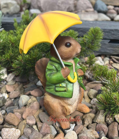Preview: Eichhörnchen mit Regenschirm Figur