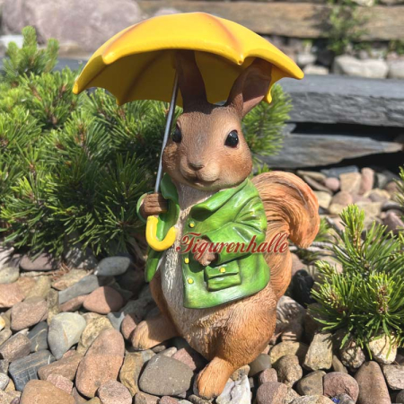 Eichhörnchen Gartenfigur
