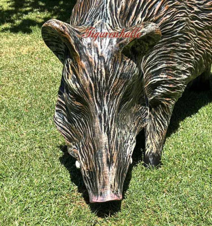 lebensgroßes Wildschwein