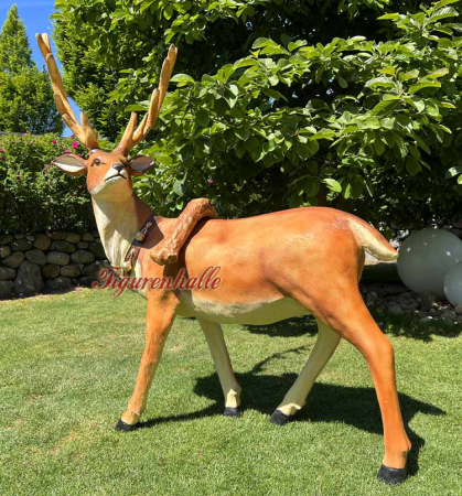 Preview: Hirsch für Scchlitten Weihnachtsdeko