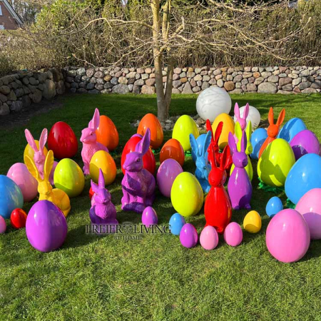 Preview: Osterei Figur Statue gelb  H 40 cm