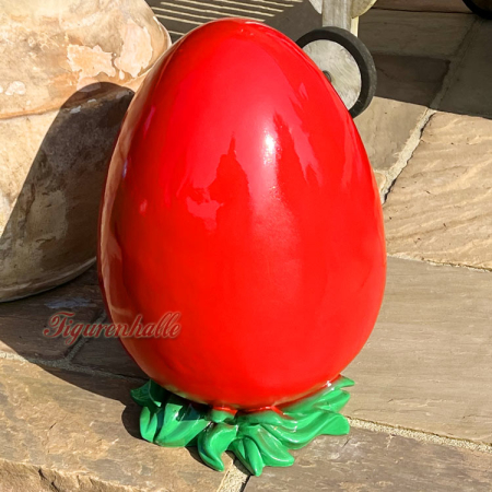 Rotes Ei Osterei Dekorationsfigur