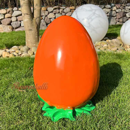 Orange Osterei Ei Figur Deko Gartenfigur