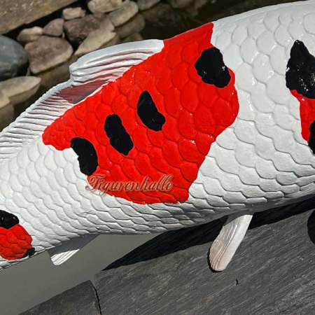 Preview: Sanke Koi Fan Artikel große Figur zur Deko
