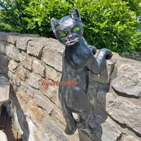 Schwarze Katze Figur
