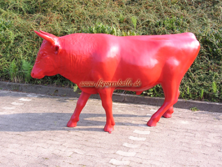 Roter Stier als Werbefigur