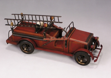 Feuerwehrauto Holz Antik