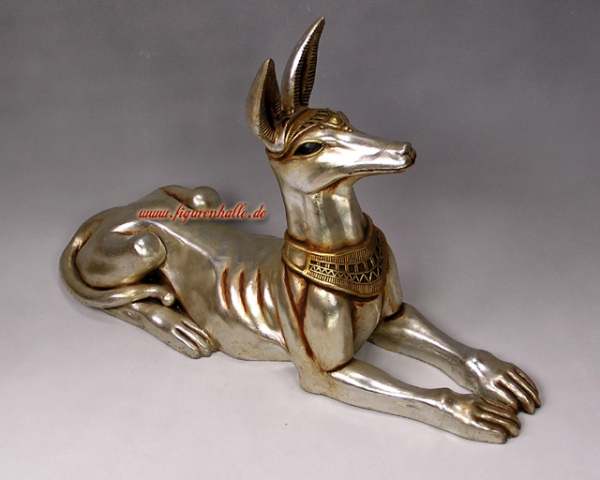 Schakal Figur silber