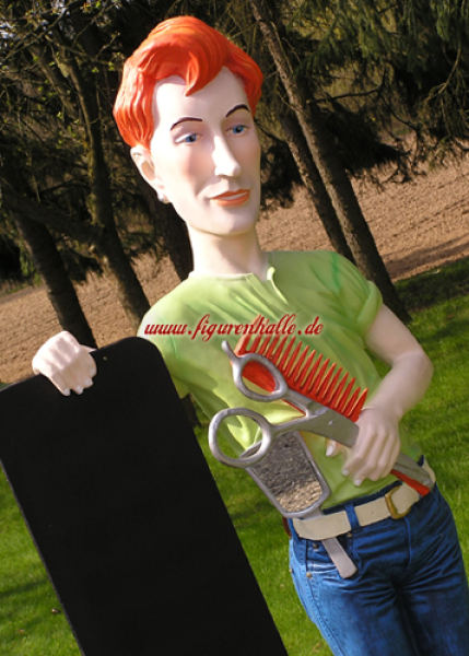 Hairdresser street display