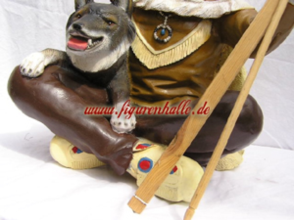 Indianer Skulptur