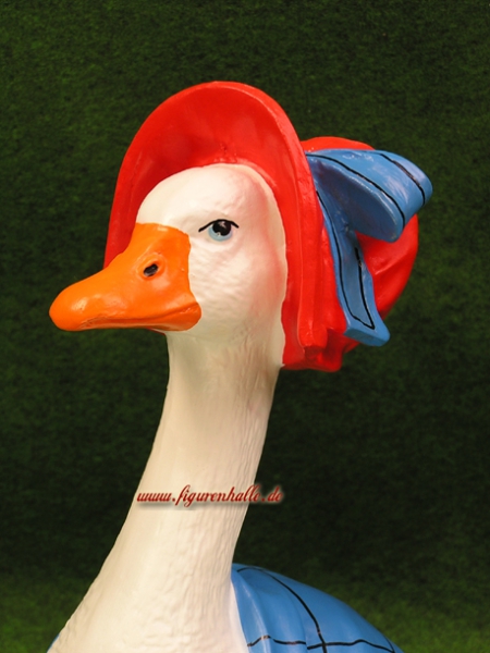 Gans mit Kopftuch Gartenfigur
