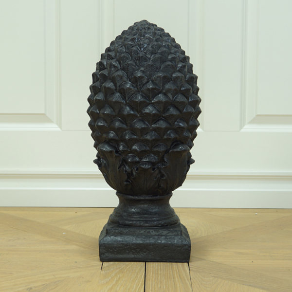 Nostalgie Pinienzapfen schwarz Garten