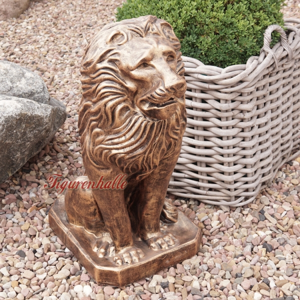 Löwe in bronze Optik