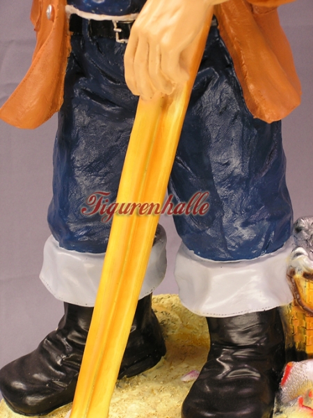 Fischer Figur mit Paddel