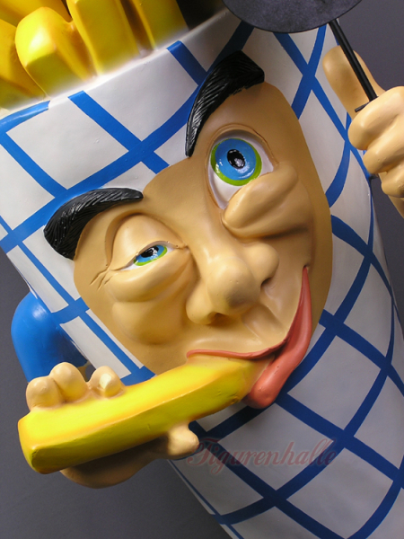 Pommes Figur lebensgroß