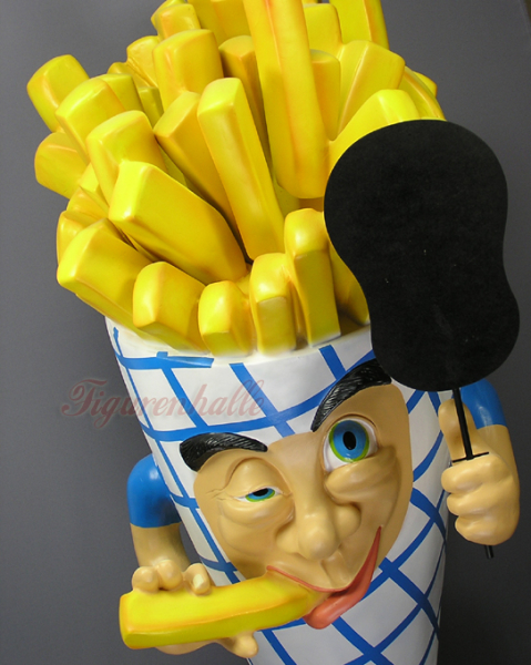 Pommes Straßenaufsteller Werbung