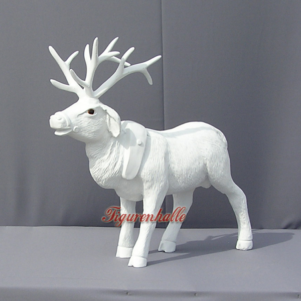 White deer Christmas outdoor decoration