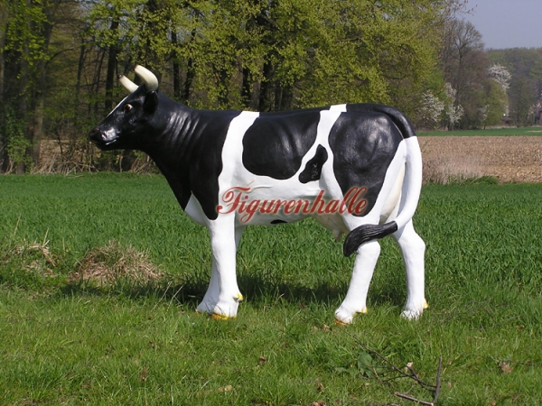 Kuh Figur schwarz bund