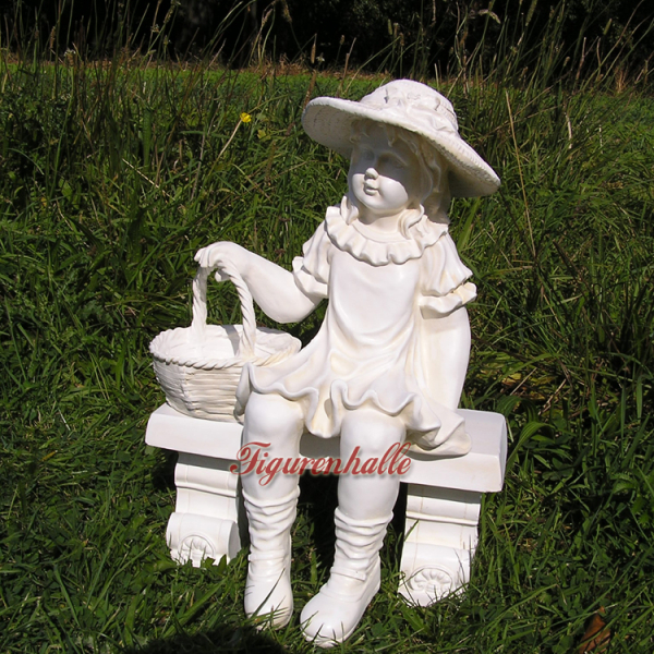 Girl with hat and basket as figure
