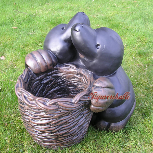 Maulwurf mit Blumentopf