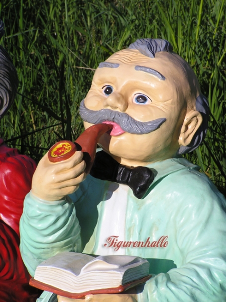 Grandpa on garden bench