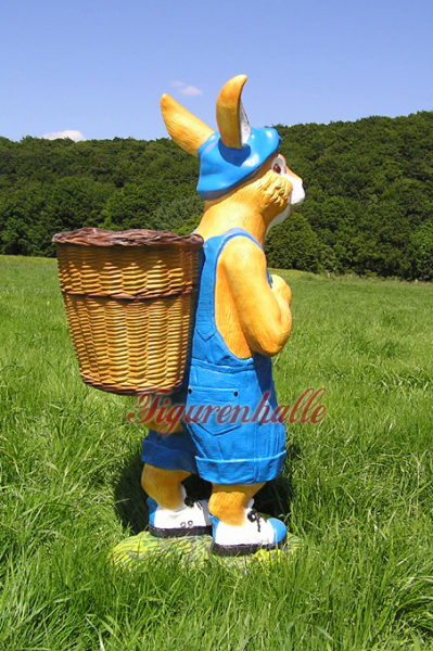 Easter bunny with dungarees