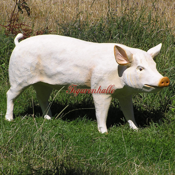 Schwein in lebensgröße Figur
