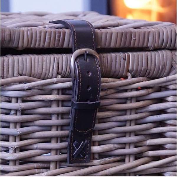 Rattankorb Korb im Belgischem oder Französischem Landhausstil