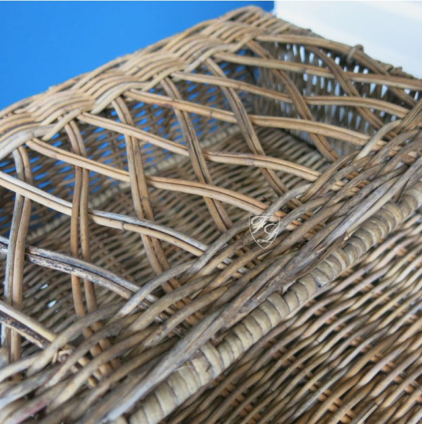 Rattan office storage basket