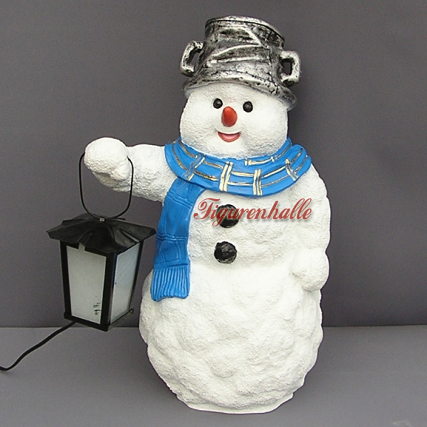 Schneemann Gartenfigur