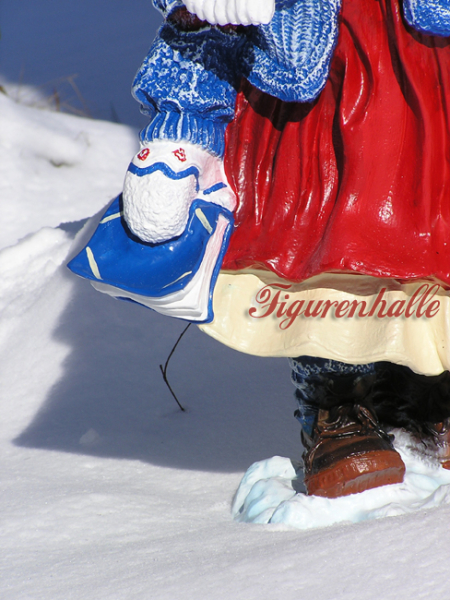 Winter Mädchen Schnee Figur