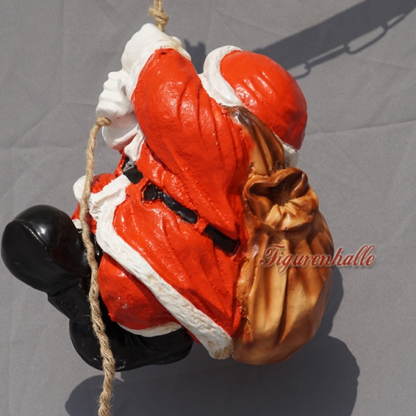 Weihnachtsmann am Seil