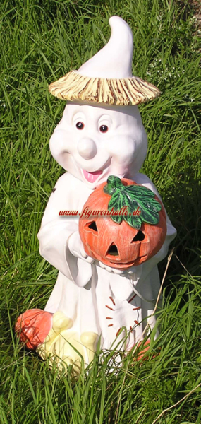Gespenst mit Kürbis Figur