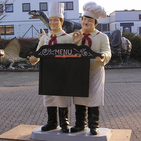 Stan und Ollie Werbefigur