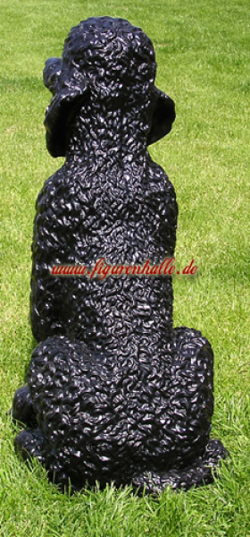 Black poodle figure