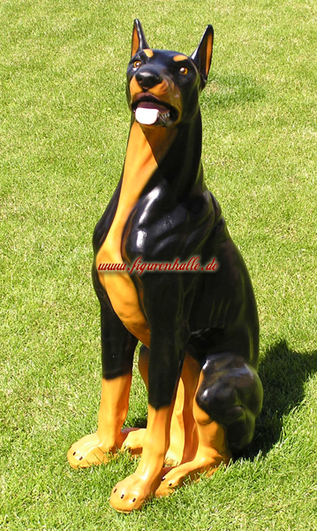 Doberman dog figure animal figure