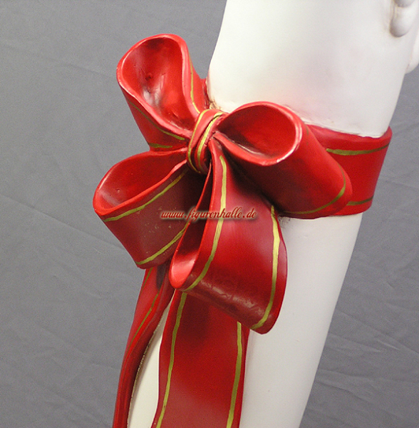 Candle with bow for Christmas