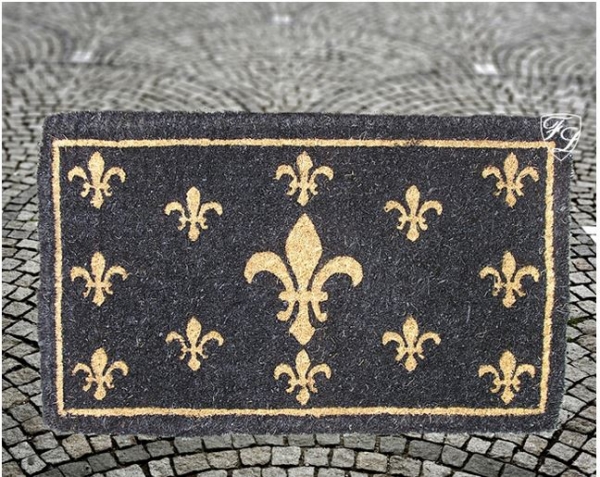 Kokosfußmatte Französische Lilie