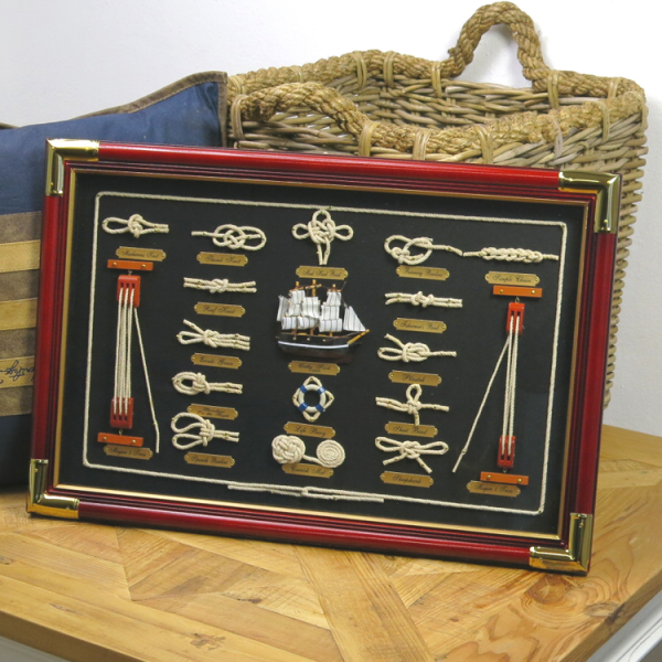 Maritime knot board decoration Hans