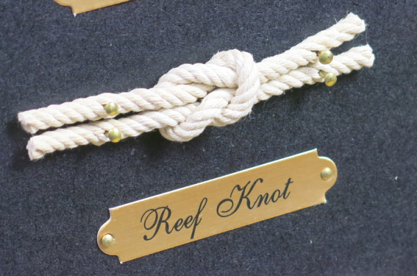 Skipper's knot display case