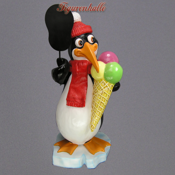 Penguin ice cream cone