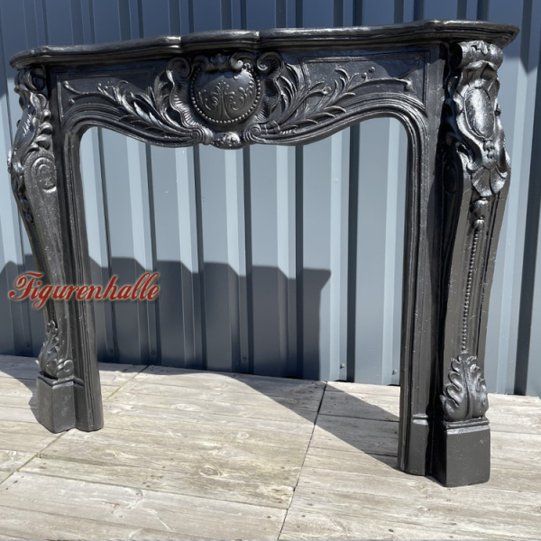 Deko Kaminumrandung schwarz