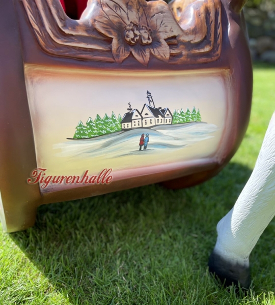 Winterlicher Schlitten als Wetterfeste Deko