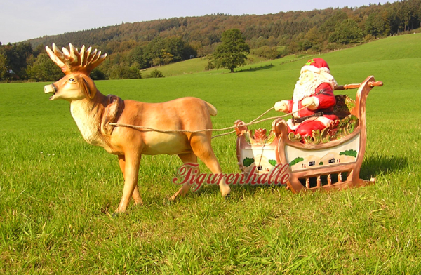 Weihnachtsfigur Schlitten